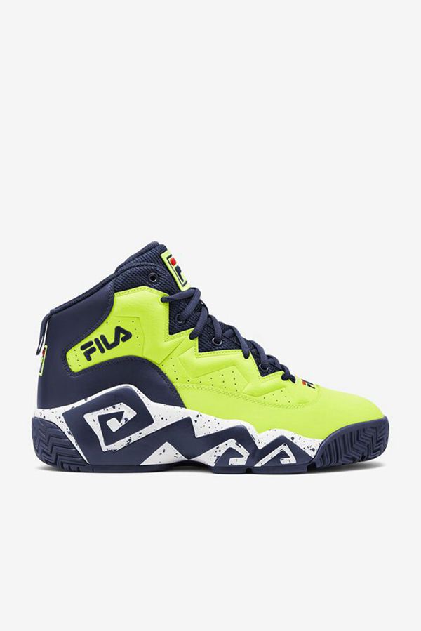 Zapatillas Fila Hombre Amarillo / Azul Marino / Blancas - Mb Chunky High - España 762419DLO